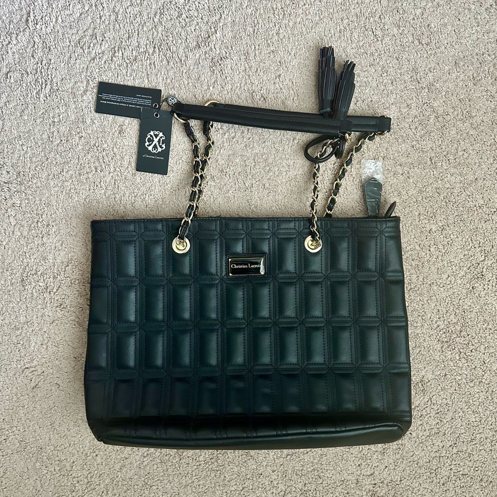 Christian LaCroix Black Quilted Women's Bag
